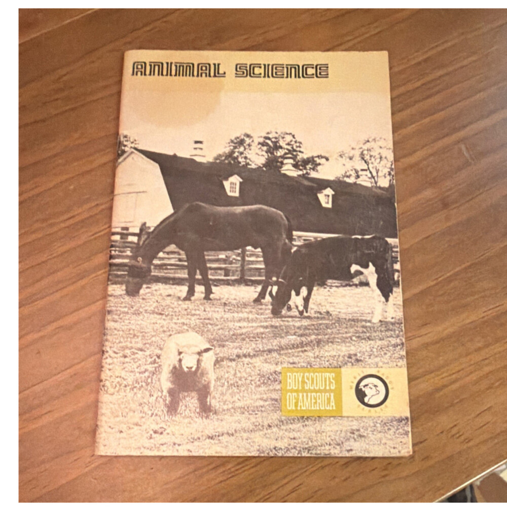 Boy Scouts of America Animal Science Merit Badge Pamphlet 1976 Printing